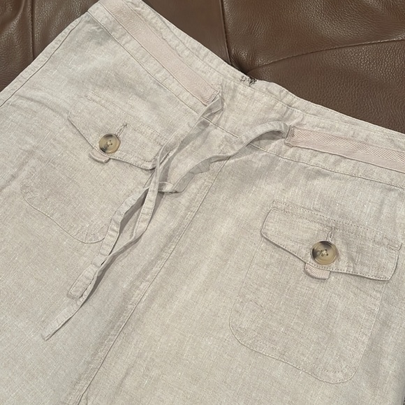 100% Linen skirt sz 8 - Picture 2 of 3